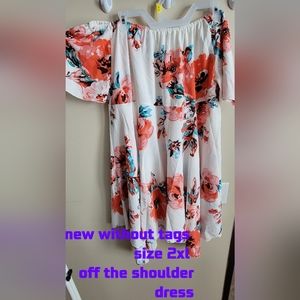 Off the shoulder dress